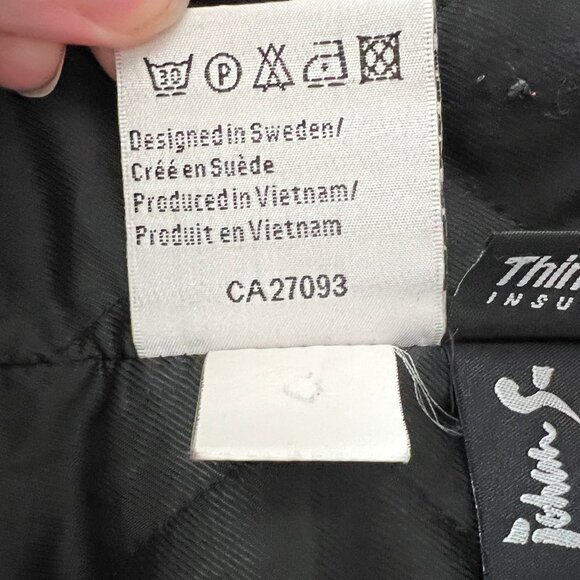 Vintage Swedish Winter Fall Parka Jacket Hooded Lightweight Barn Utility Coat - Picture 7 of 10